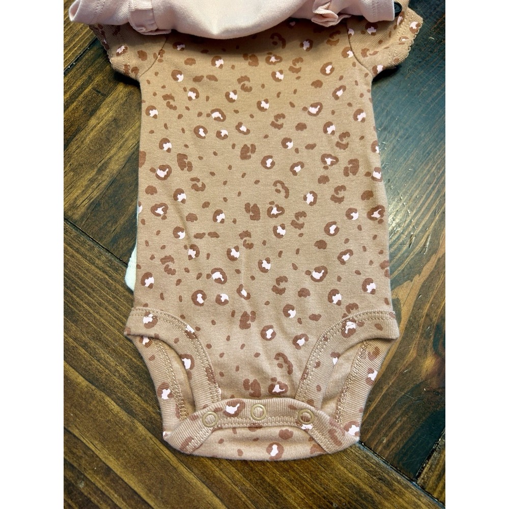 Carter's Child of Mine Baby Girl Bodysuits, 3-Pack Newborn - Picture 3 of 5